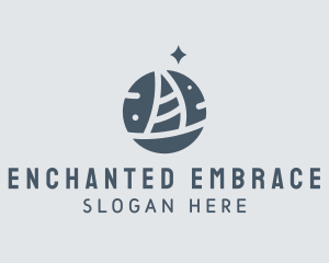 Ocean Marine Sailboat logo design