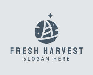 Ocean Marine Sailboat logo design