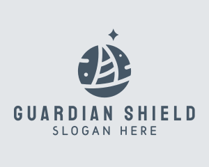 Ocean Marine Sailboat logo design