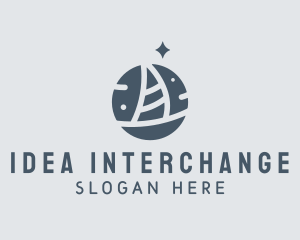 Ocean Marine Sailboat logo design