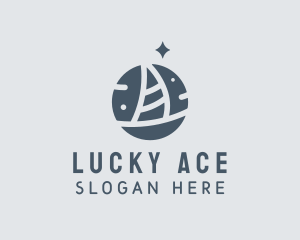 Ocean Marine Sailboat logo design