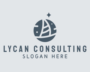 Ocean Marine Sailboat logo design