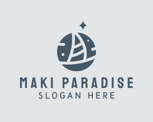 Ocean Marine Sailboat logo design