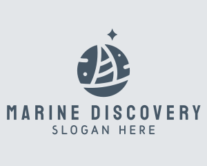 Ocean Marine Sailboat logo design