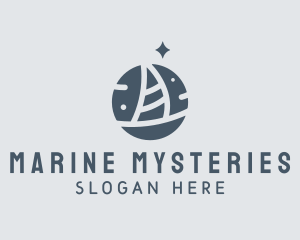 Ocean Marine Sailboat logo design