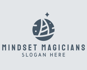 Ocean Marine Sailboat logo design