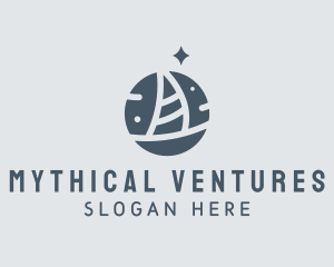 Ocean Marine Sailboat logo design