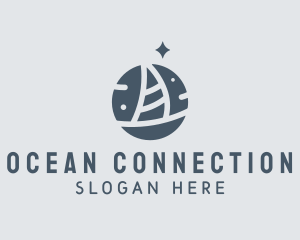 Ocean Marine Sailboat logo