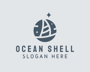 Ocean Marine Sailboat logo design