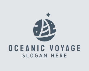 Ocean Marine Sailboat logo design