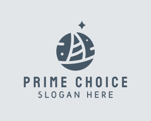 Ocean Marine Sailboat logo design