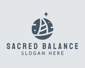 Ocean Marine Sailboat logo design