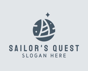 Ocean Marine Sailboat logo design