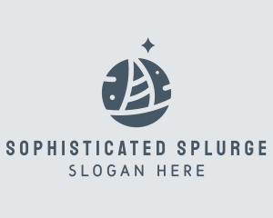 Ocean Marine Sailboat logo design