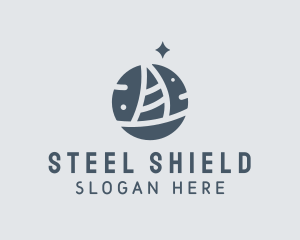 Ocean Marine Sailboat logo design