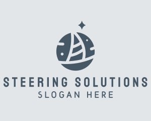 Ocean Marine Sailboat logo design