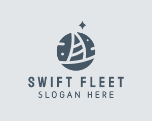 Ocean Marine Sailboat logo design