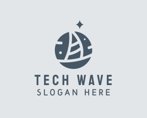 Ocean Marine Sailboat logo design