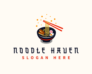 Ramen Noodle Food logo design