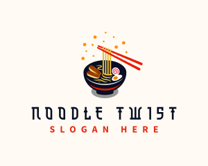 Ramen Noodle Food logo design