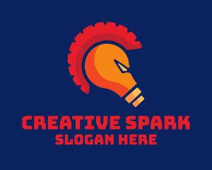 Spartan Idea Light Bulb logo