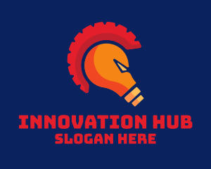 Spartan Idea Light Bulb logo