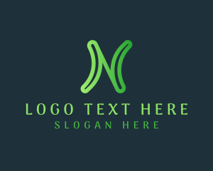 Organic Wellness Letter N logo