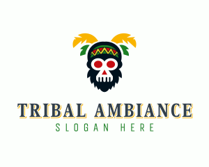 Jamaica Tribal Mask logo design