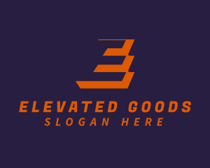 Express Logistics Letter E logo design