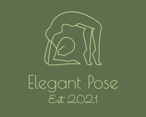Human Gymnast Pose  logo
