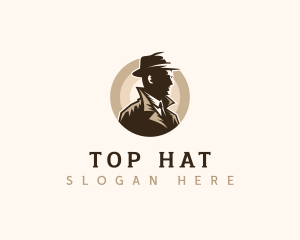 Mysterious Mobster  Sleuth logo design