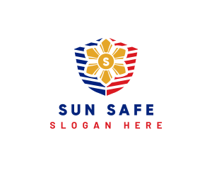 Sun Philippine Flag logo design