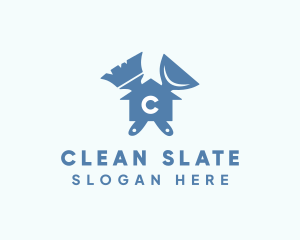 Housekeeping Cleaning Tools logo design