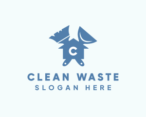 Housekeeping Cleaning Tools logo design