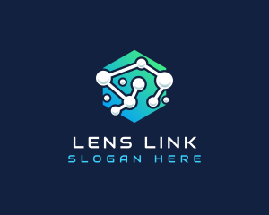 Network Technology Link logo design