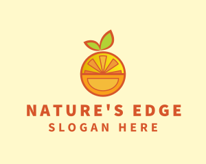 Orange Fruit Puzzle logo design