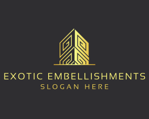 Ethnic Building  Real Estate logo design