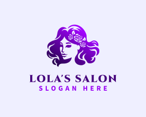 Lady Hair Salon logo design