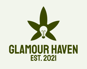 Cannabis Leaf Light Bulb  logo