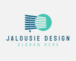 Curtain Window Blinds logo design