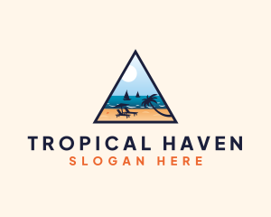 Tropical Beach Summer Tour logo design