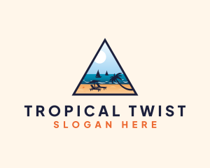 Tropical Beach Summer Tour logo design