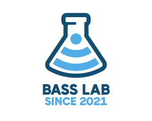 Signal Laboratory Flask logo design