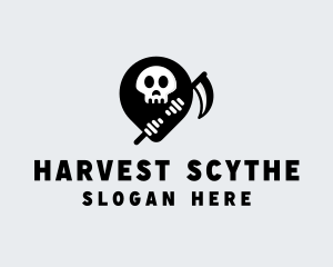 Skull Ghost Scythe logo