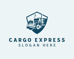 Truck Cargo Transportation logo design