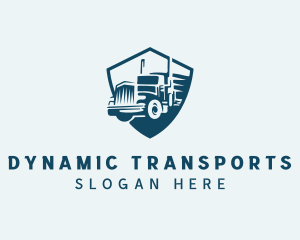 Truck Cargo Transportation logo design