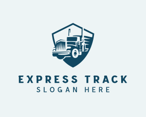 Truck Cargo Transportation logo design