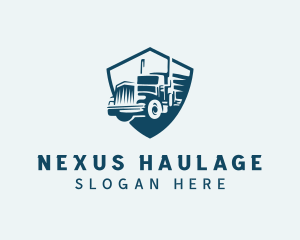 Truck Cargo Transportation logo design