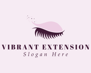 Purple Eyelash Grooming logo design