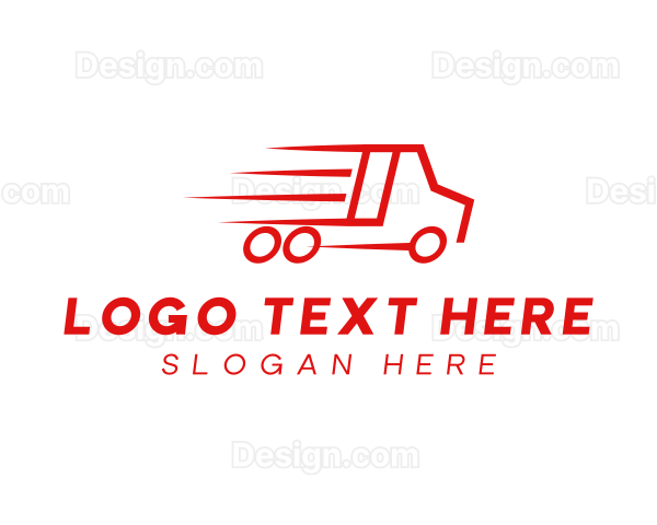 Fast Delivery Truck Logo